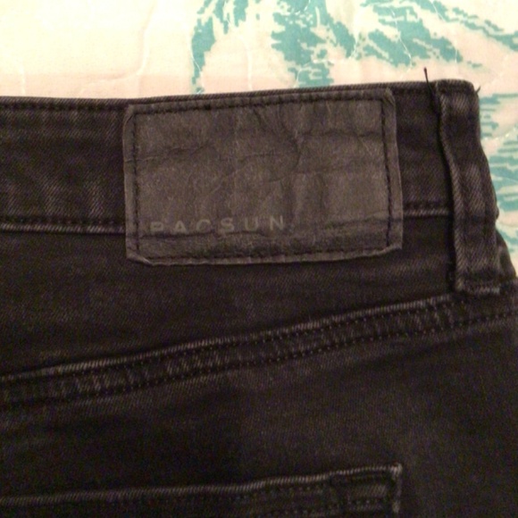 Pacsun , black jeans , 33x 32 . Slim tapper - Picture 4 of 4